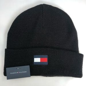 Tommy Hilfiger Logo Black Beanie